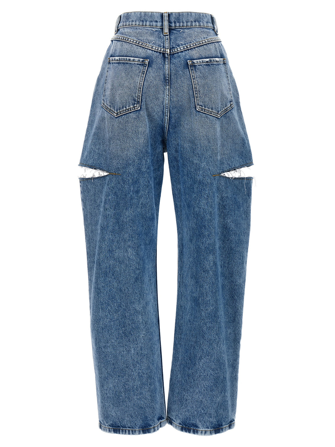 Cut-Out Jeans Light Blue