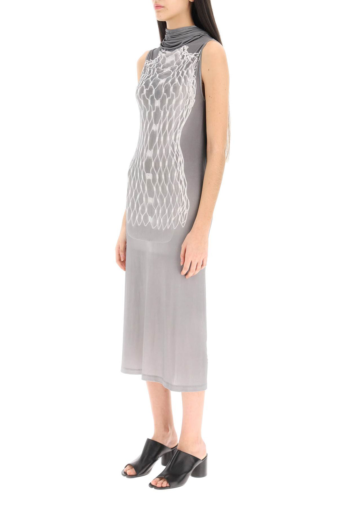 Dummy Print Jersey Midi Dress - MM6 Maison Margiela - Women