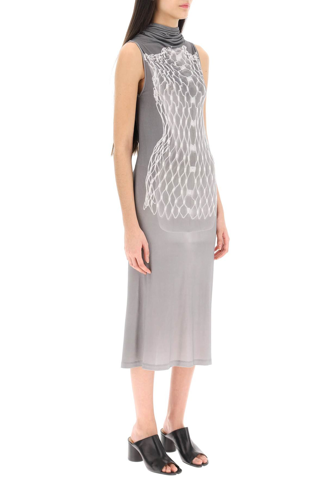 Dummy Print Jersey Midi Dress - MM6 Maison Margiela - Women