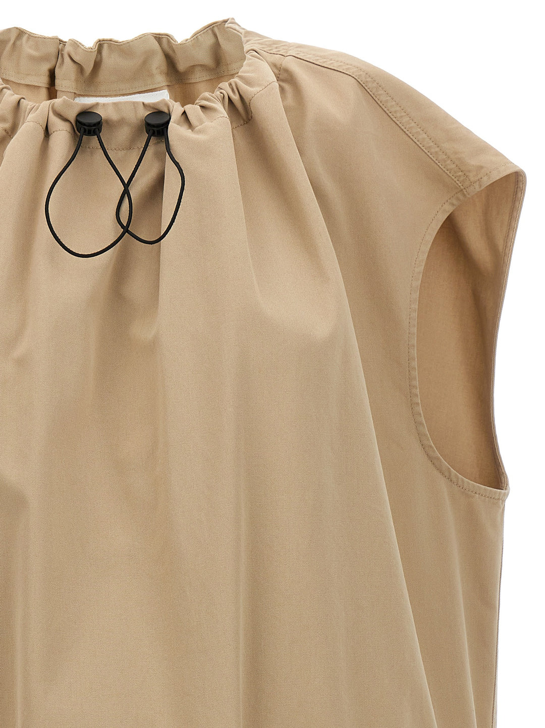 Gabardine Dress Dresses Beige