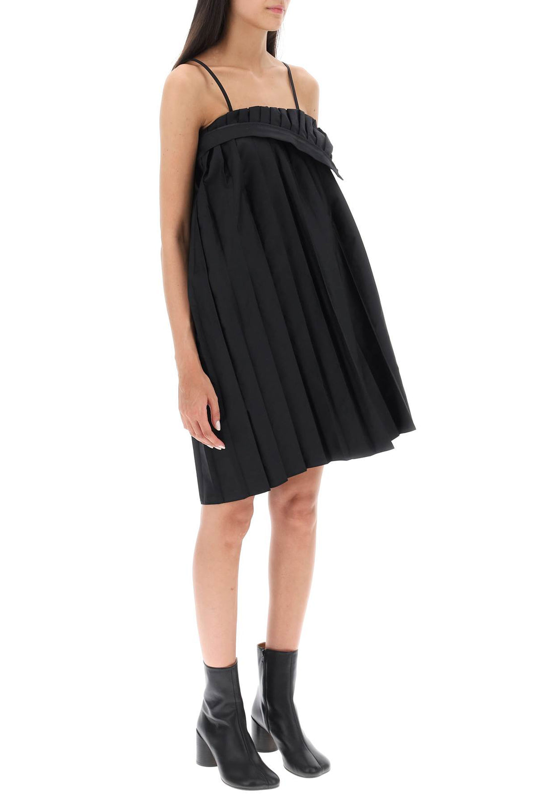 Trompe L'oeil Pleated Mini Dress - MM6 Maison Margiela - Women