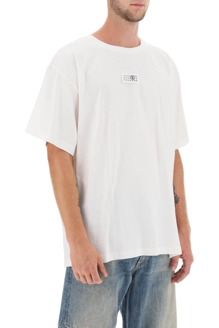 T Shirt With Numeric Logo Label - MM6 Maison Margiela - Men