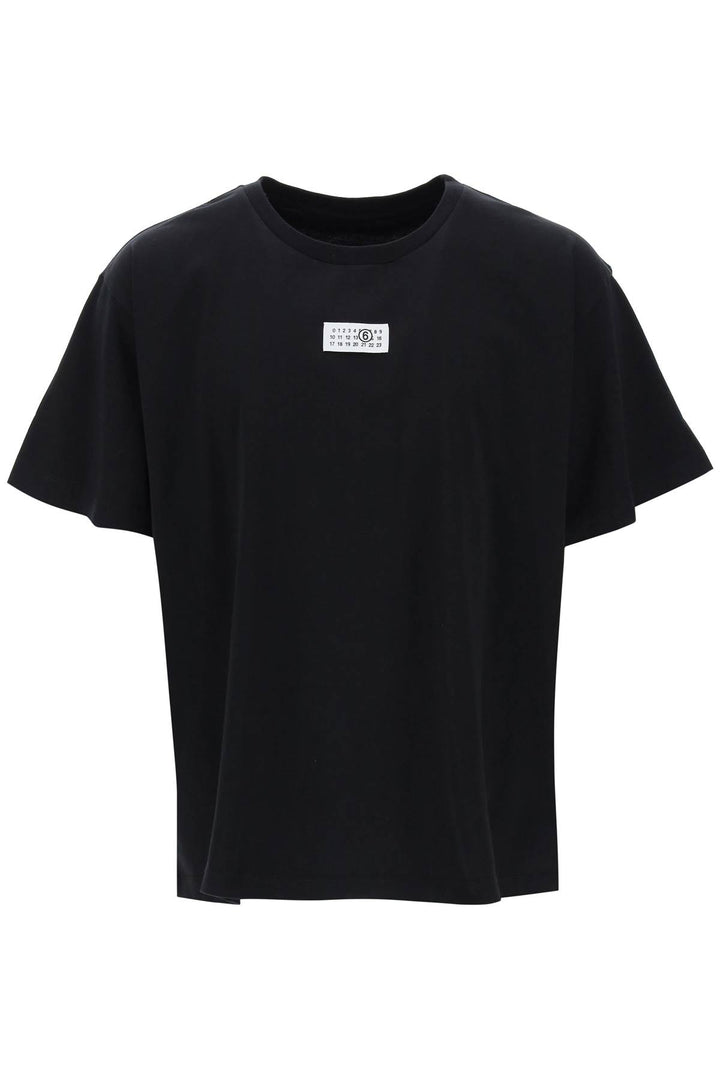 T Shirt With Numeric Logo Label - MM6 Maison Margiela - Men