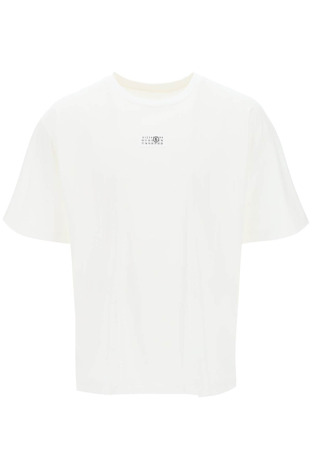 T Shirt With Numeric Logo Label - MM6 Maison Margiela - Men