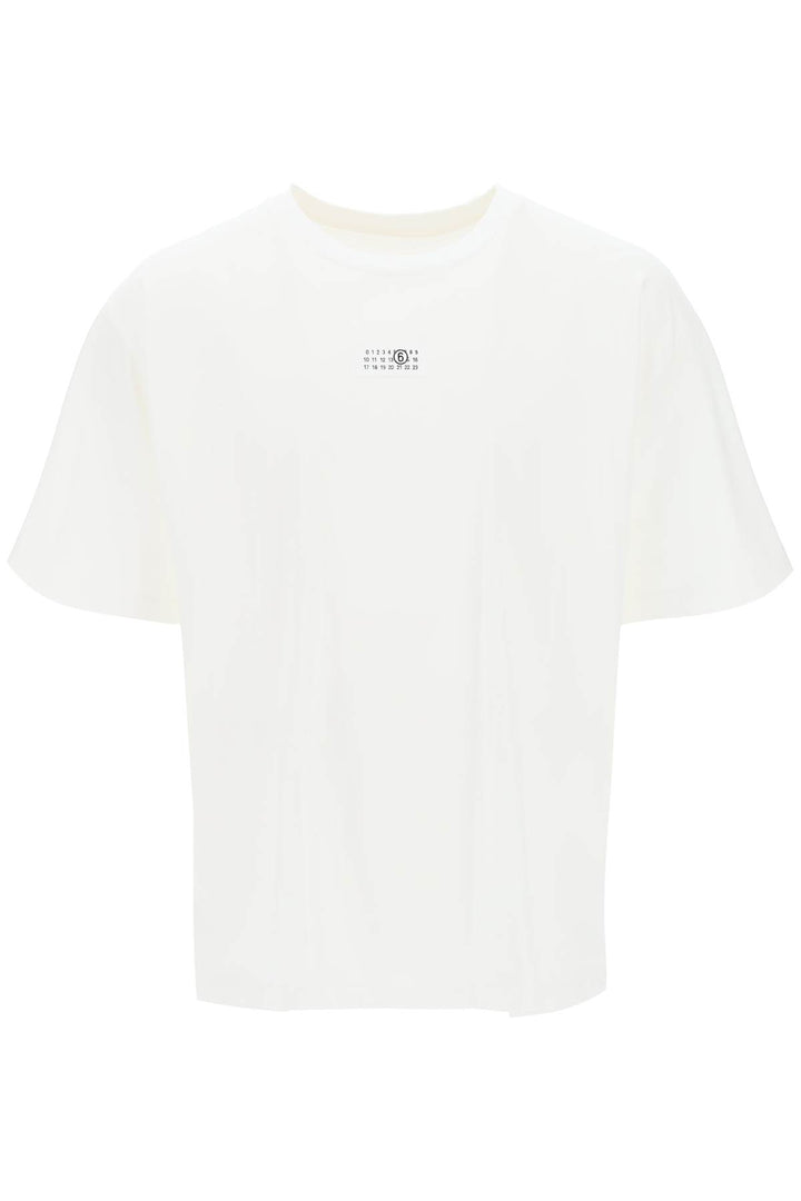 T Shirt With Numeric Logo Label - MM6 Maison Margiela - Men