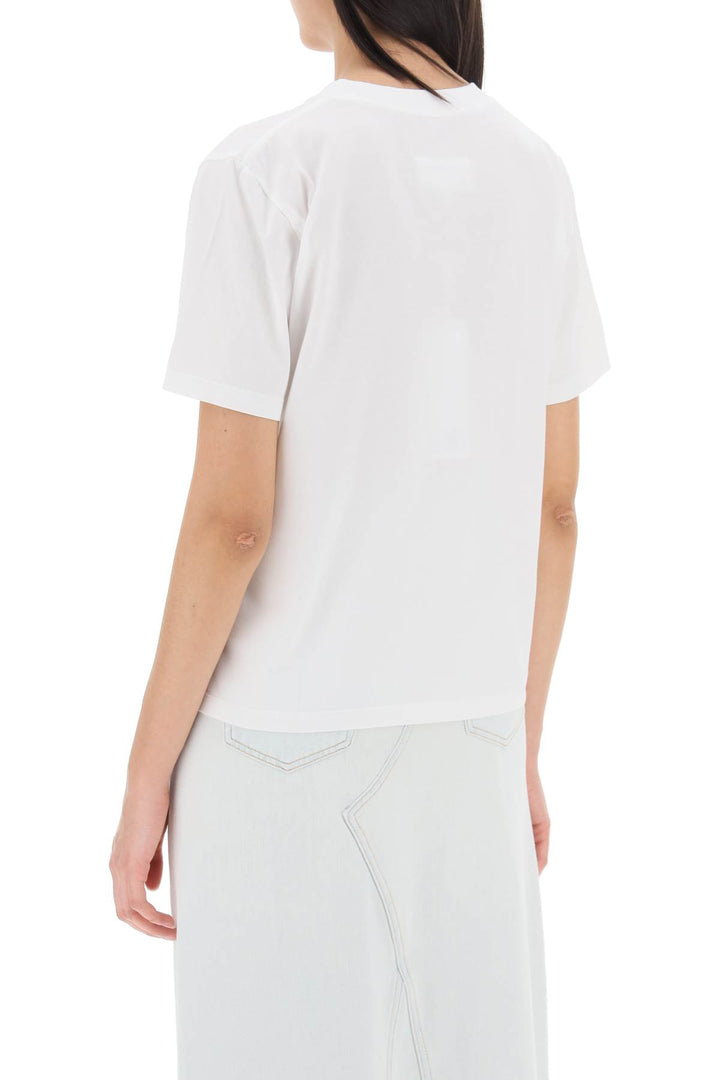 T Shirt Con Stampa Gatto - MM6 Maison Margiela - Women