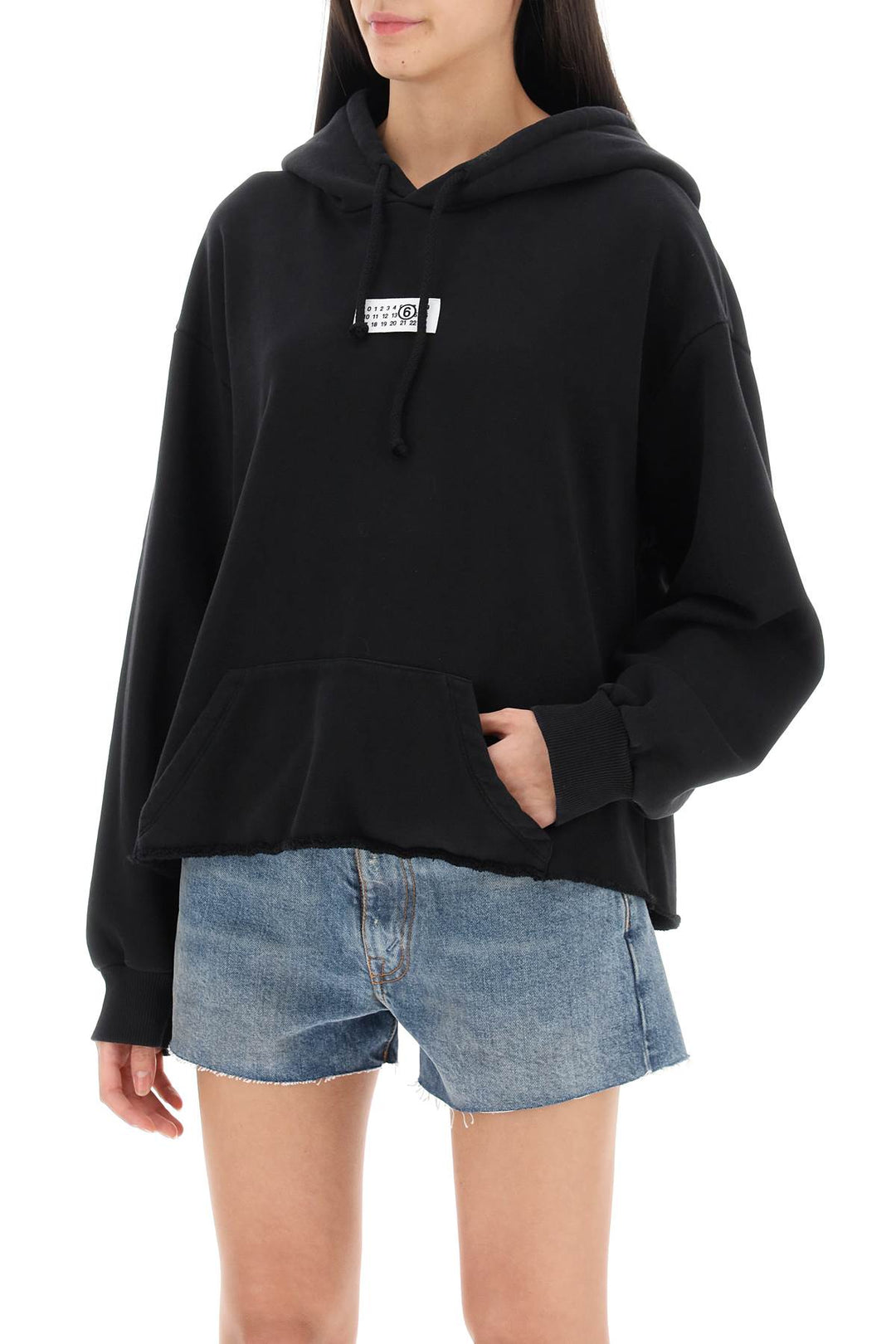 Hoodie With Numeric Logo - MM6 Maison Margiela - Women