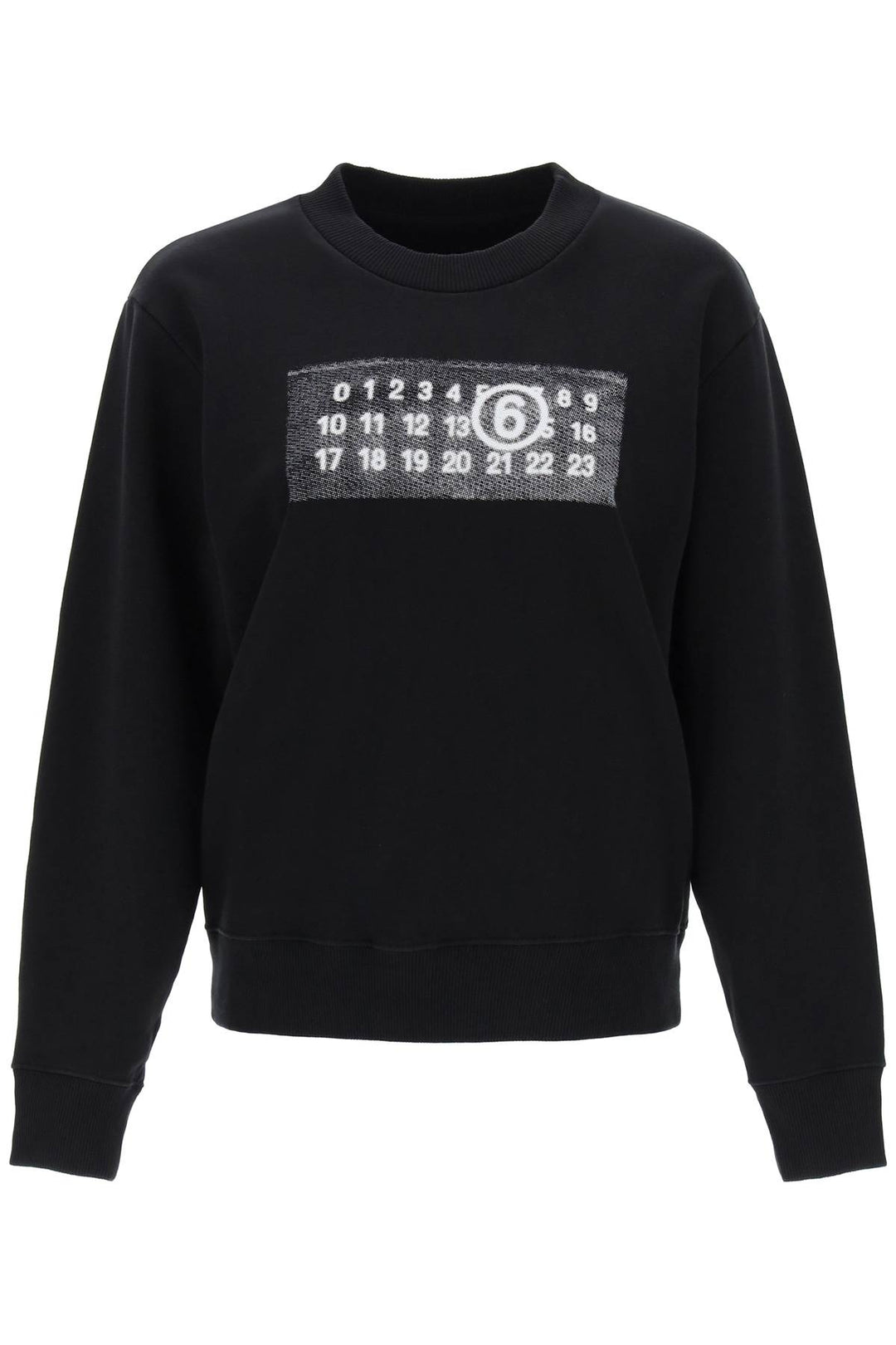 Sweatshirt With Numeric Logo Print - MM6 Maison Margiela - Women