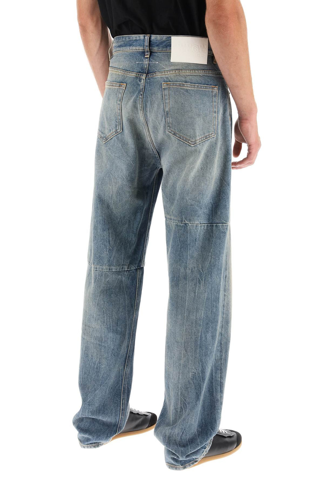 Sand Washed Loose Jeans - MM6 Maison Margiela - Men