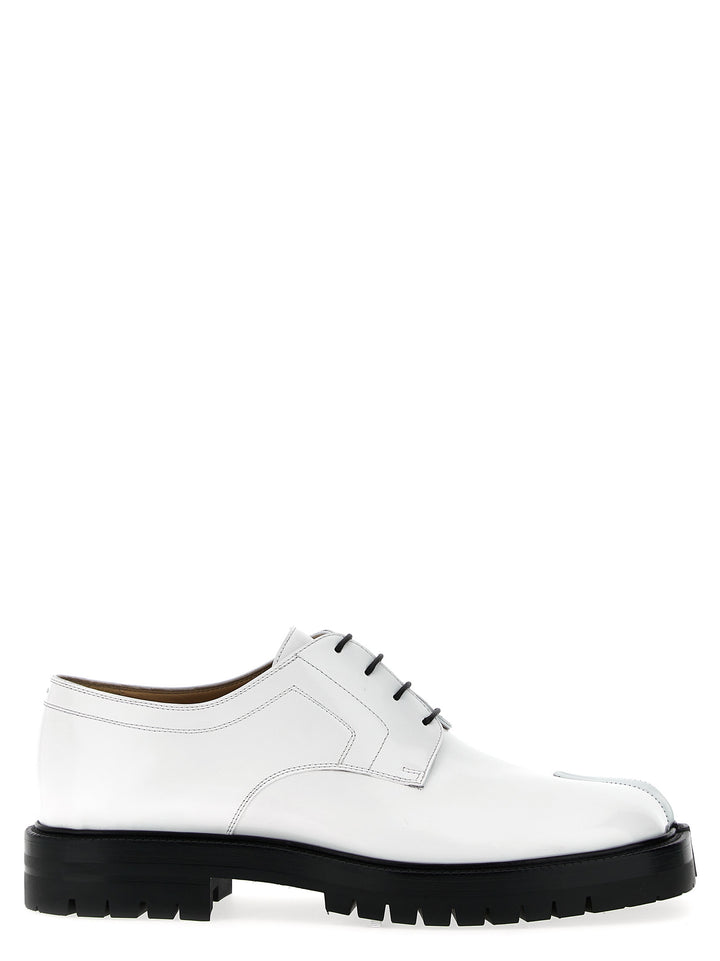 Taby Country Lace Up Shoes White/Black