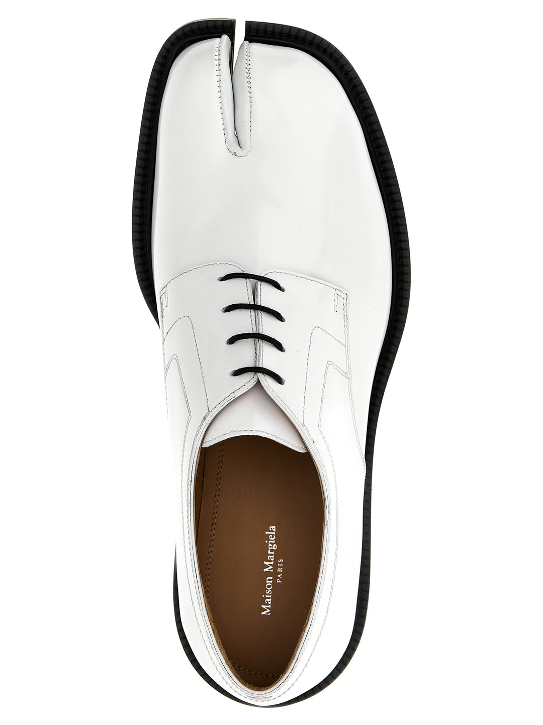 Taby Country Lace Up Shoes White/Black