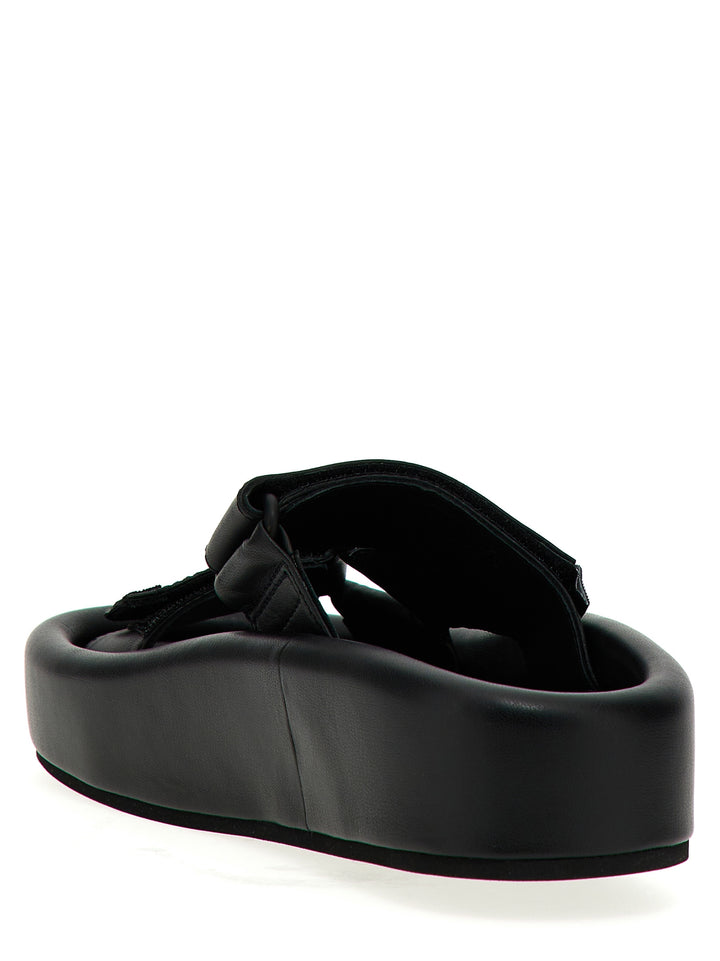 Leather Sandals Black