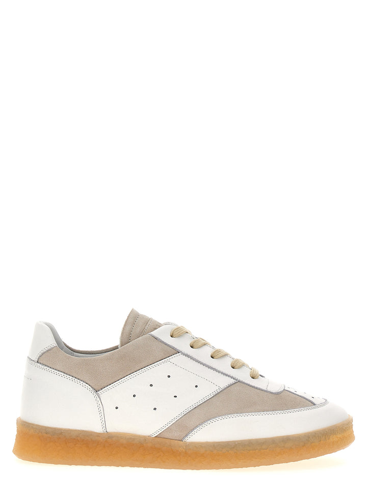 Suede Leather Sneakers White