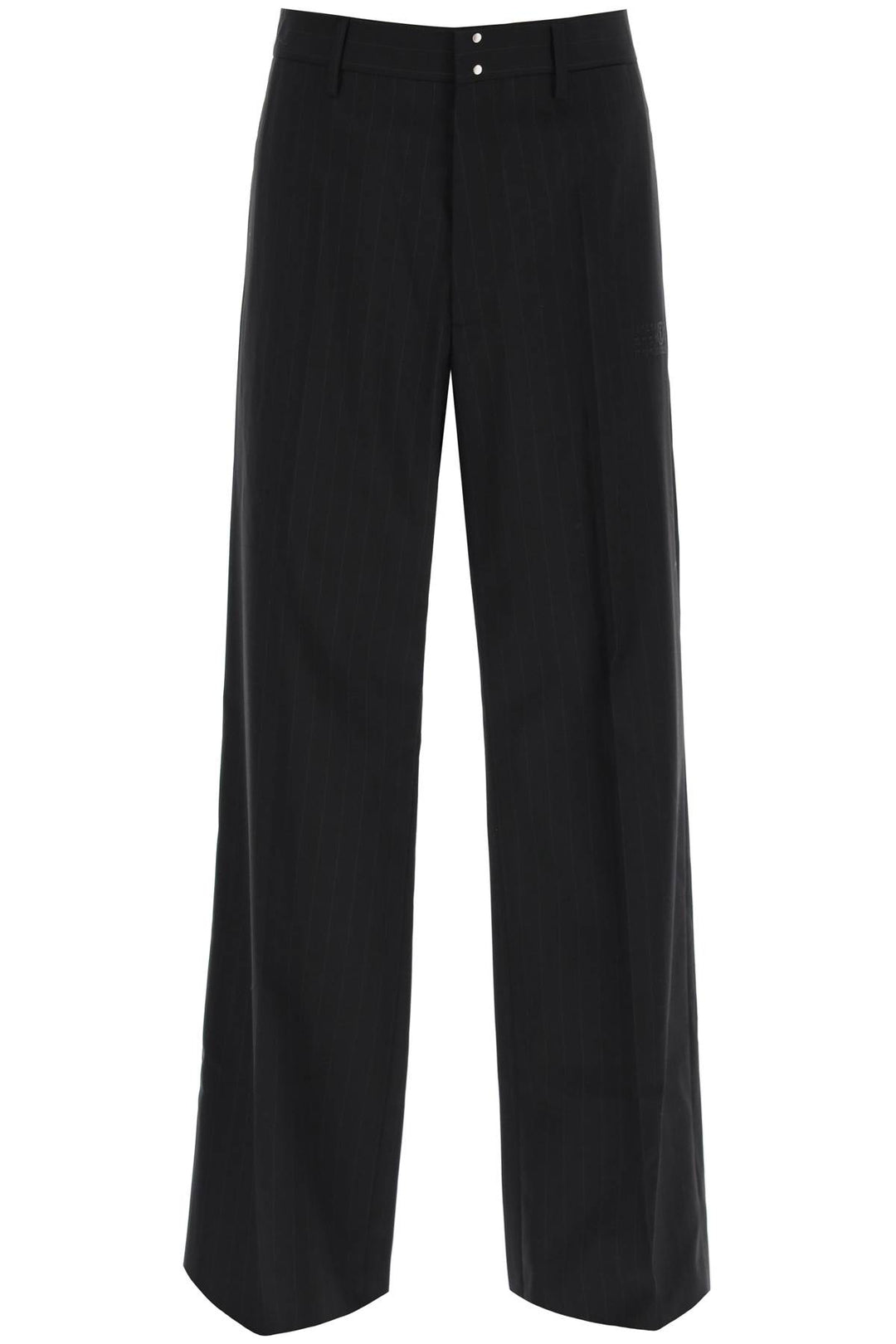 Straight Cut Pants With Pinstripe Motif - MM6 Maison Margiela - Men