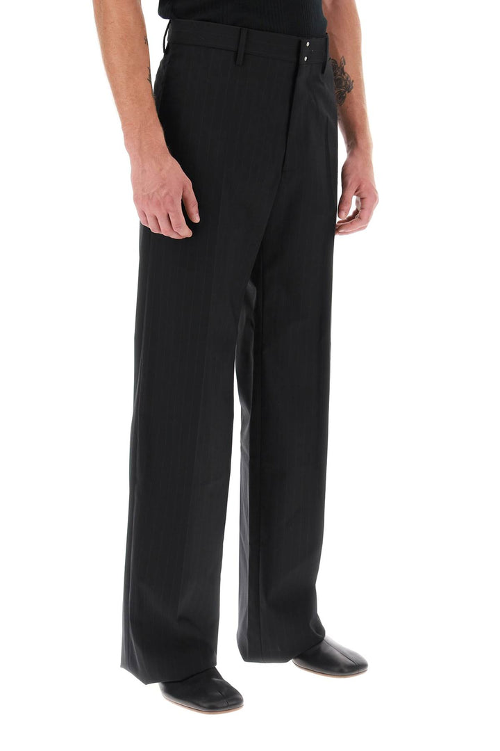 Straight Cut Pants With Pinstripe Motif - MM6 Maison Margiela - Men