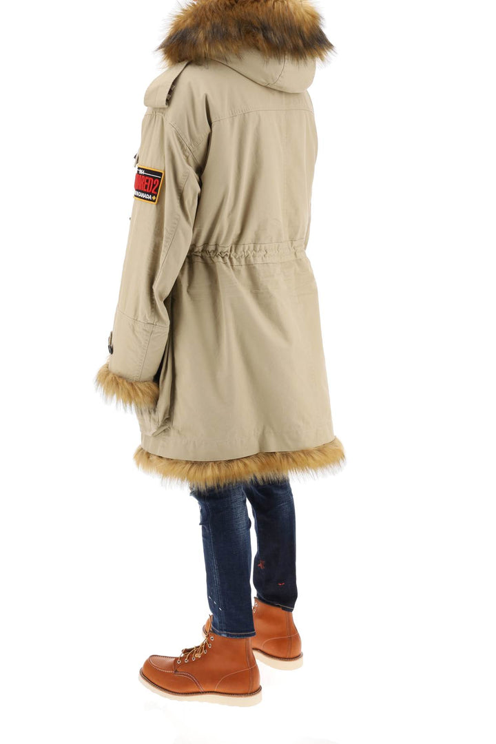 Canadian Parka With Eco Fur Lining - Dsquared2 - Men