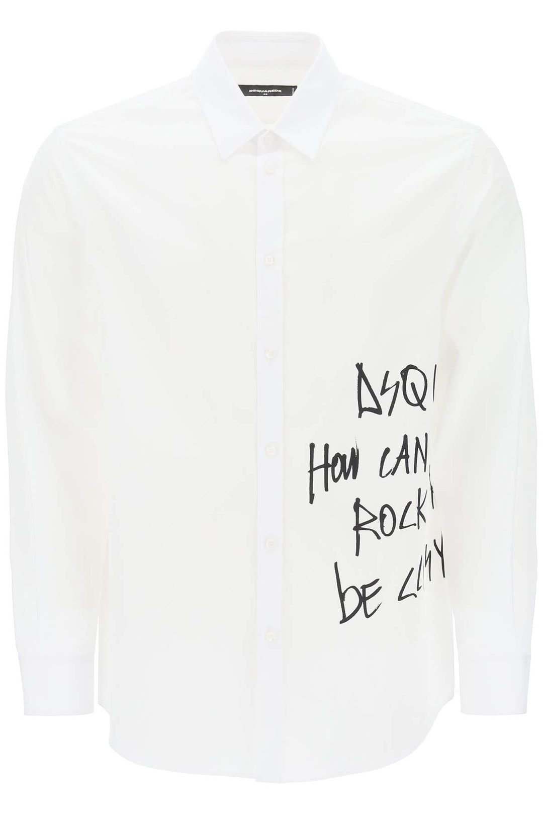 Relaxed Dan Graffiti Shirt - Dsquared2 - Men