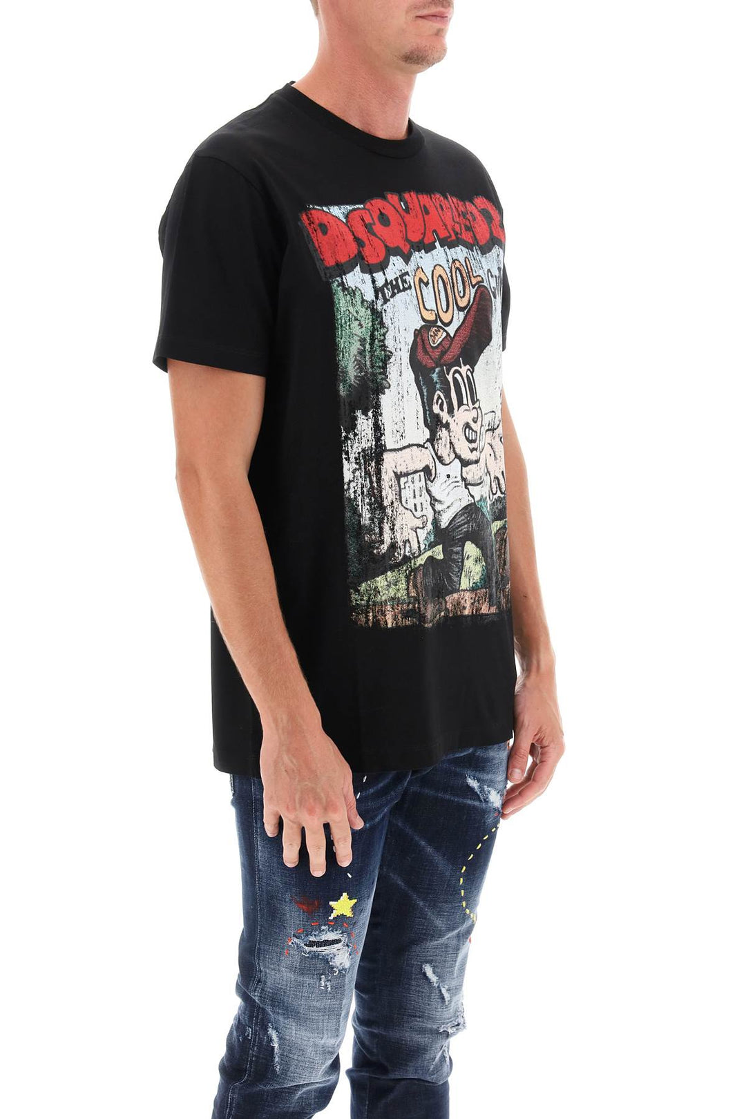 T Shirt With Graphic Print - Dsquared2 - Men