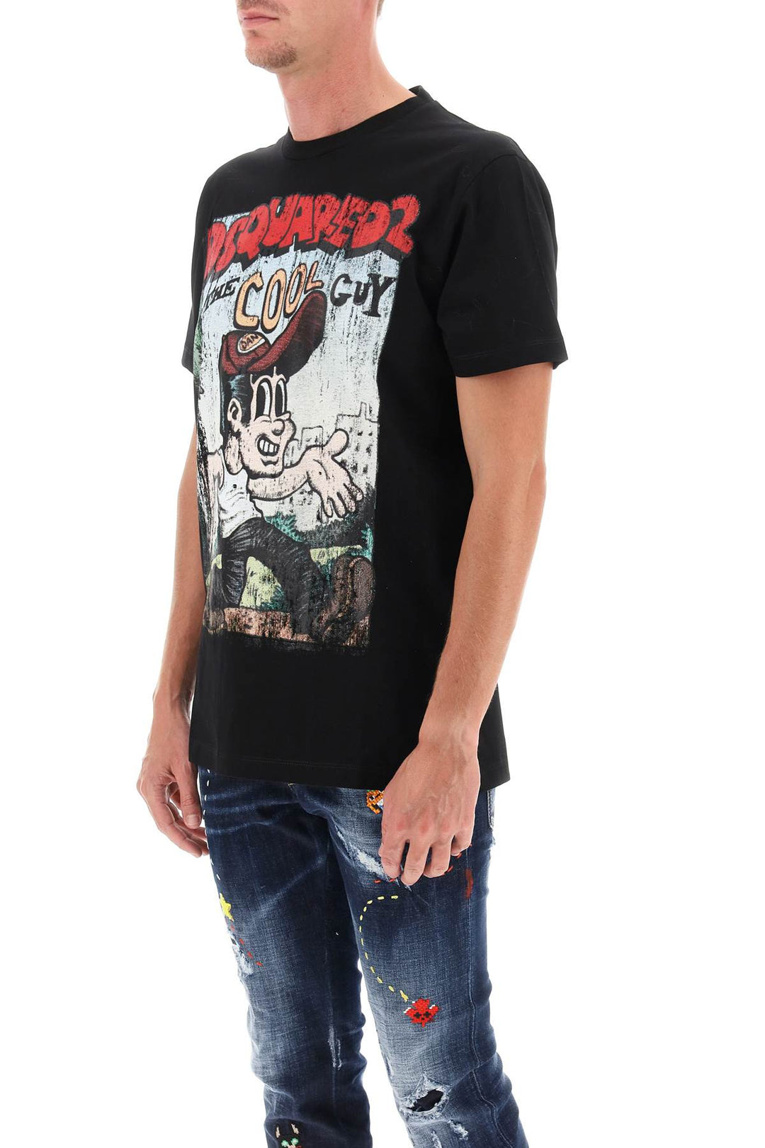 T Shirt With Graphic Print - Dsquared2 - Men