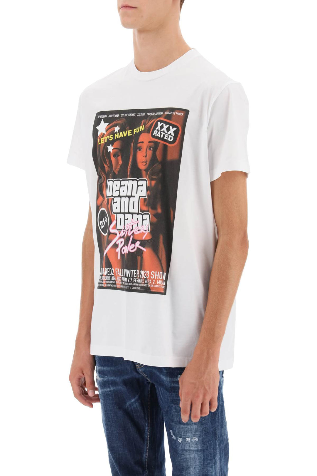 Cigarette Fit Tee - Dsquared2 - Men