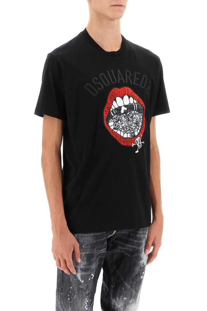 Cool Fit Embroidered Tee - Dsquared2 - Men