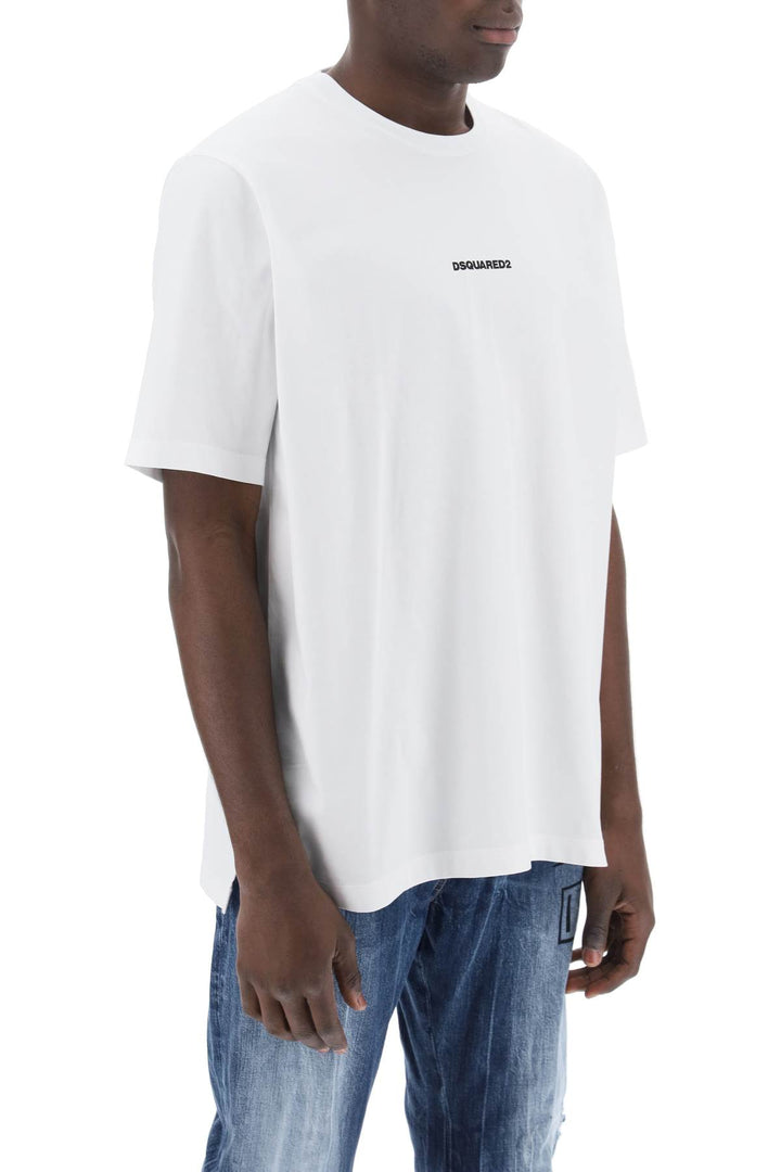 T Shirt Slouch Fit Con Stampa Logo - Dsquared2 - Men