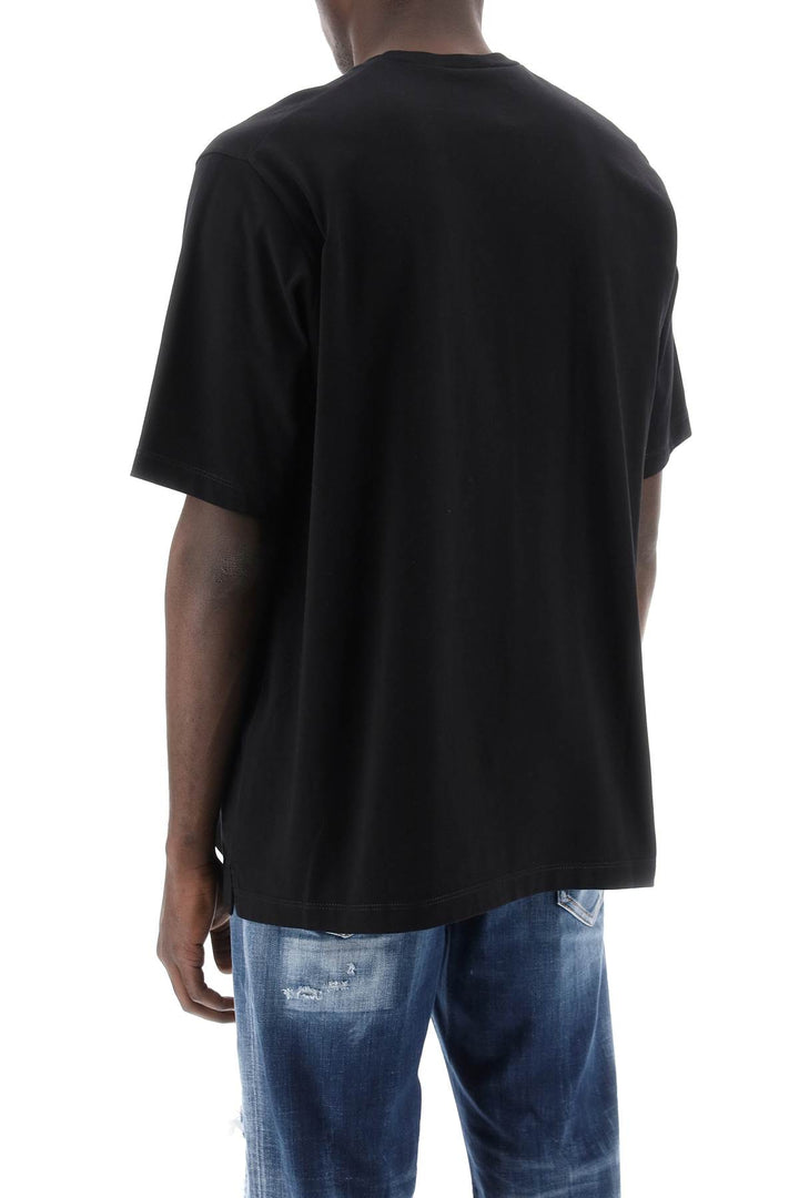 T Shirt Slouch Fit Con Stampa Logo - Dsquared2 - Men