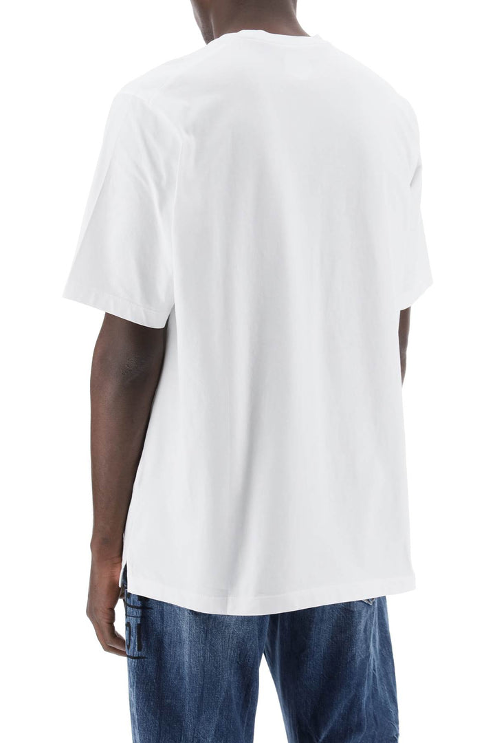 T Shirt Slouch Fit Con Stampa Logo - Dsquared2 - Men