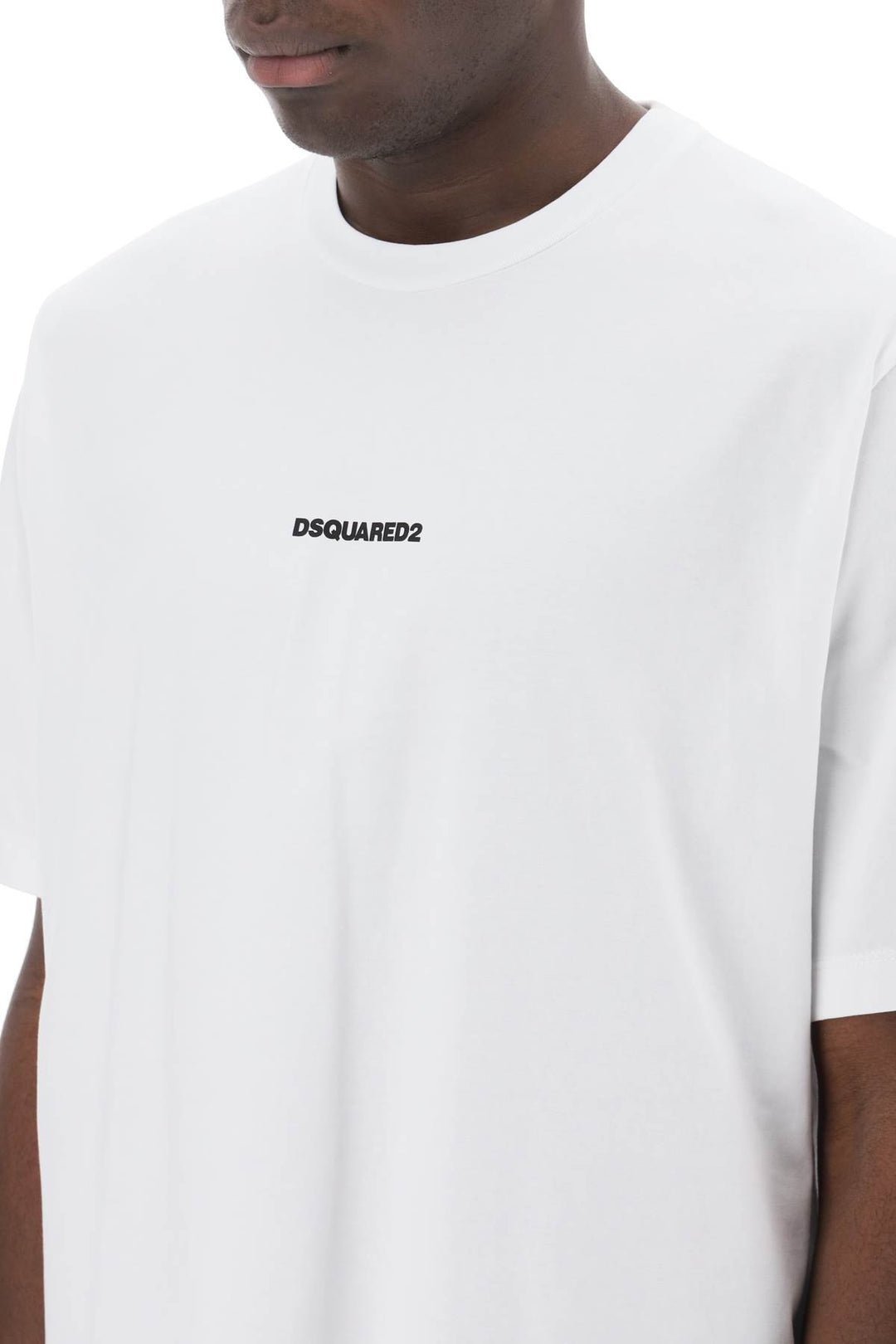 T Shirt Slouch Fit Con Stampa Logo - Dsquared2 - Men