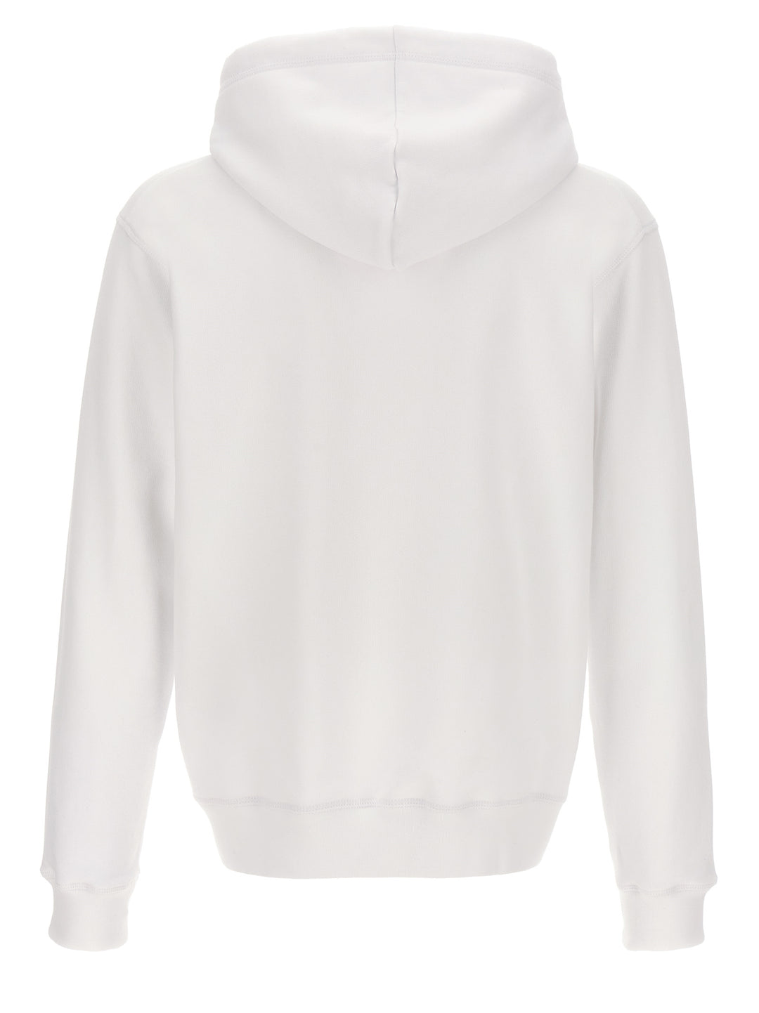 Printed Hoodie Sweatshirt White