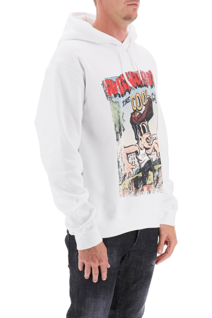 Hoodie With Graphic Print - Dsquared2 - Men