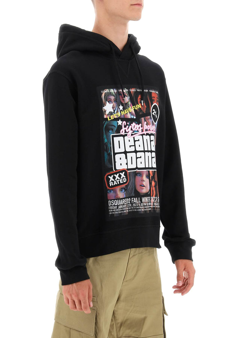 Cool Fit Hoodie With Print - Dsquared2 - Men