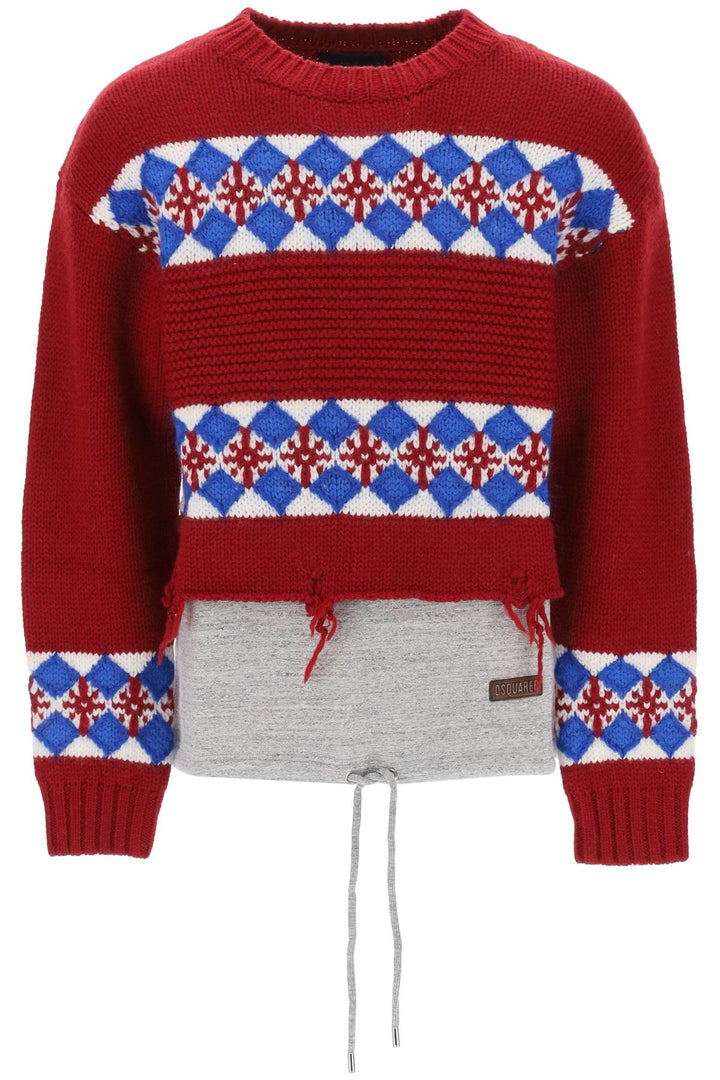 Canadian Hybrid Sweater - Dsquared2 - Men