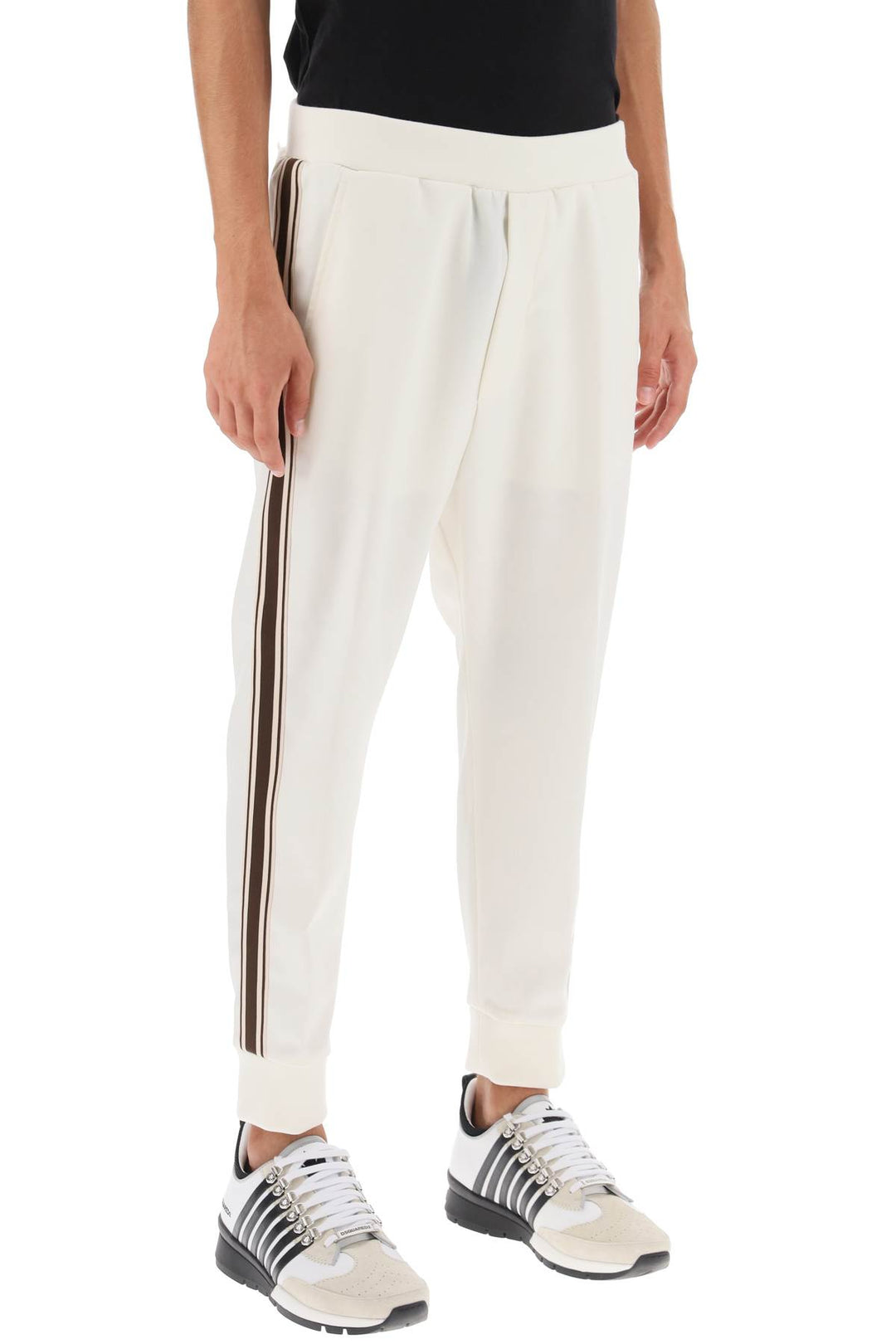 Wool Blend Tailored Jog Pants - Dsquared2 - Men