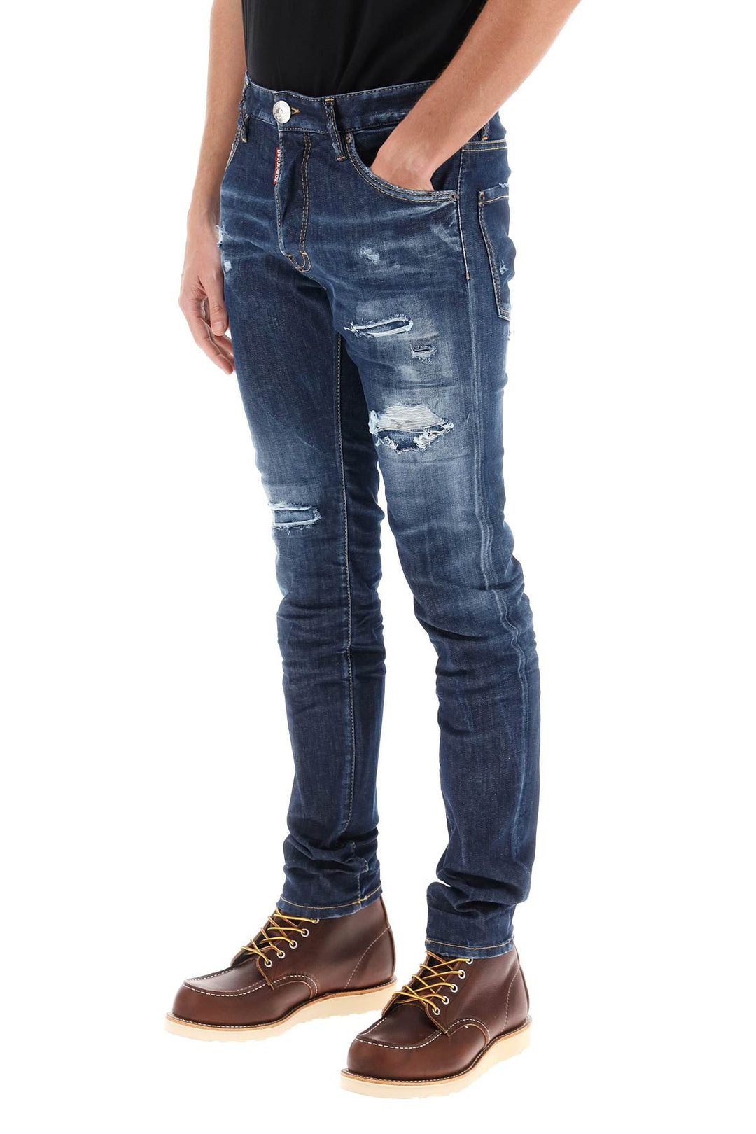 Dark Ripped Wash Cool Guy Jeans - Dsquared2 - Men