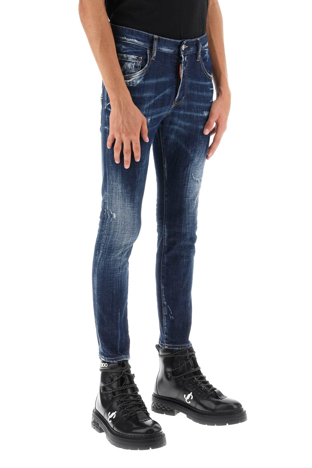 Dark Easy Wash Skater Jeans - Dsquared2 - Men