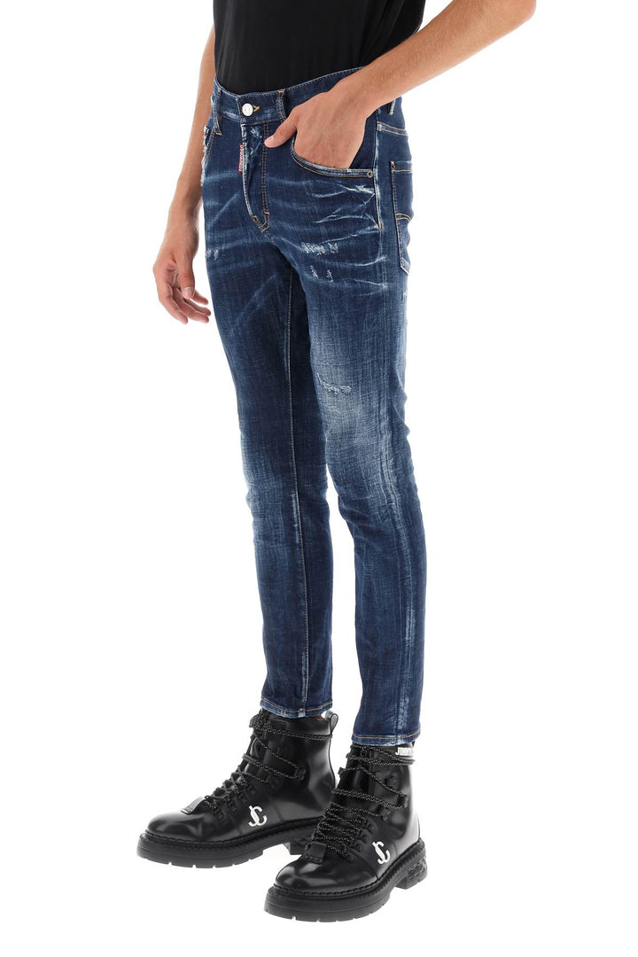 Dark Easy Wash Skater Jeans - Dsquared2 - Men