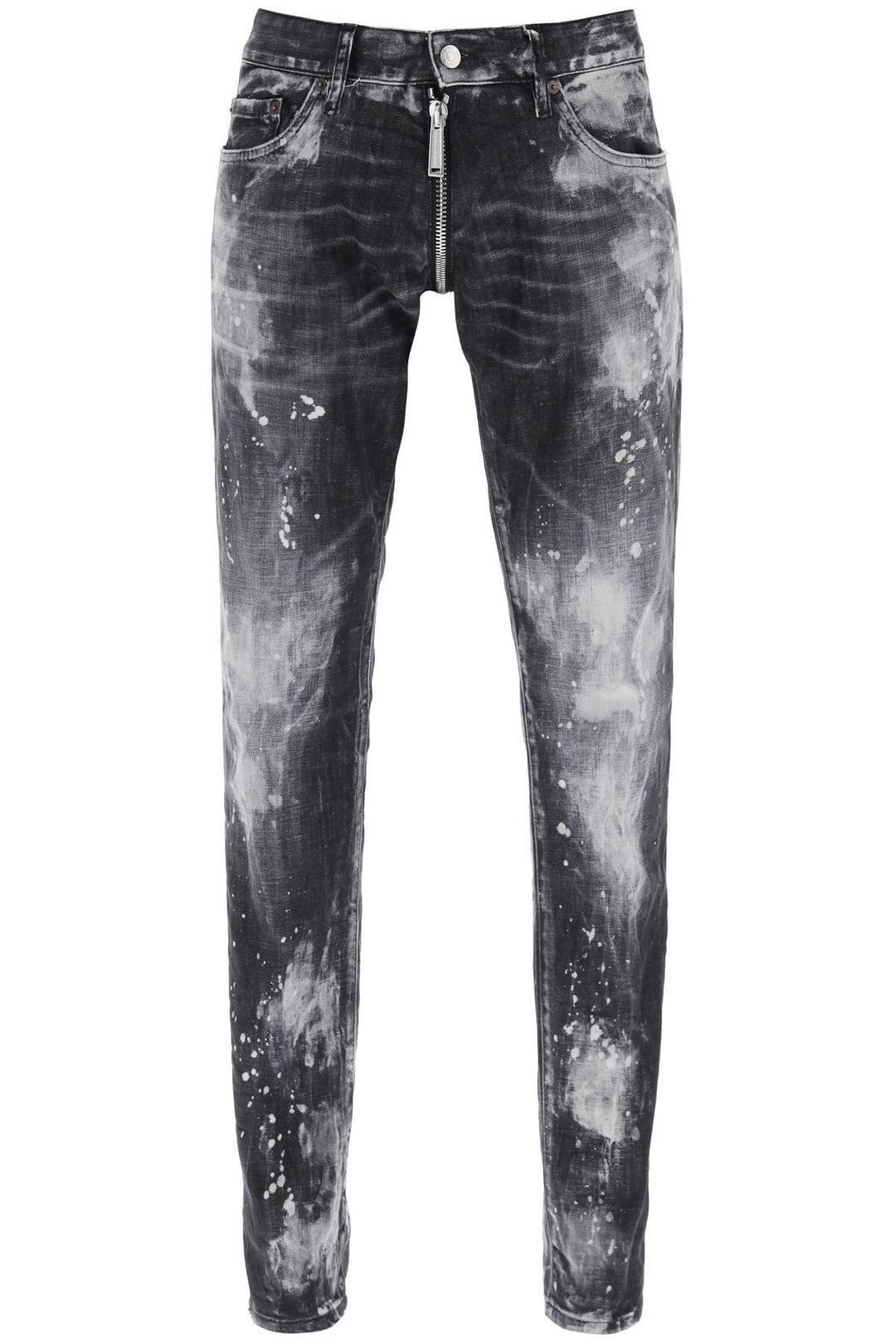 Black Bleached Wash Anniversary Super Low Waist Jeans - Dsquared2 - Men