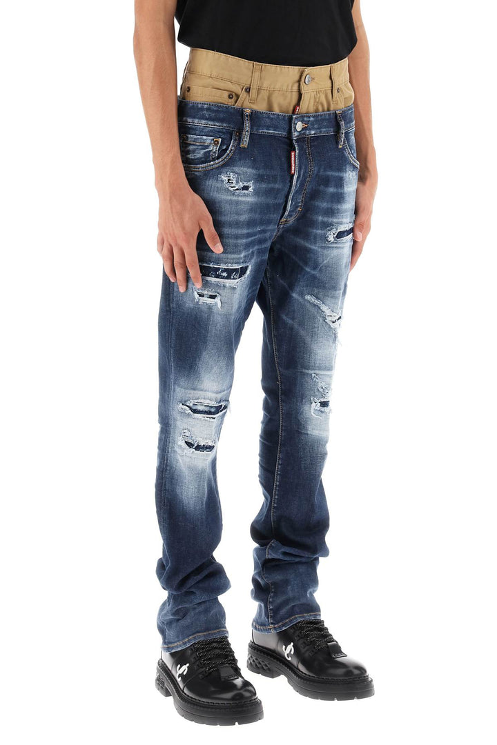 Medium Ripped Wash Skinny Twin Pack Jeans - Dsquared2 - Men