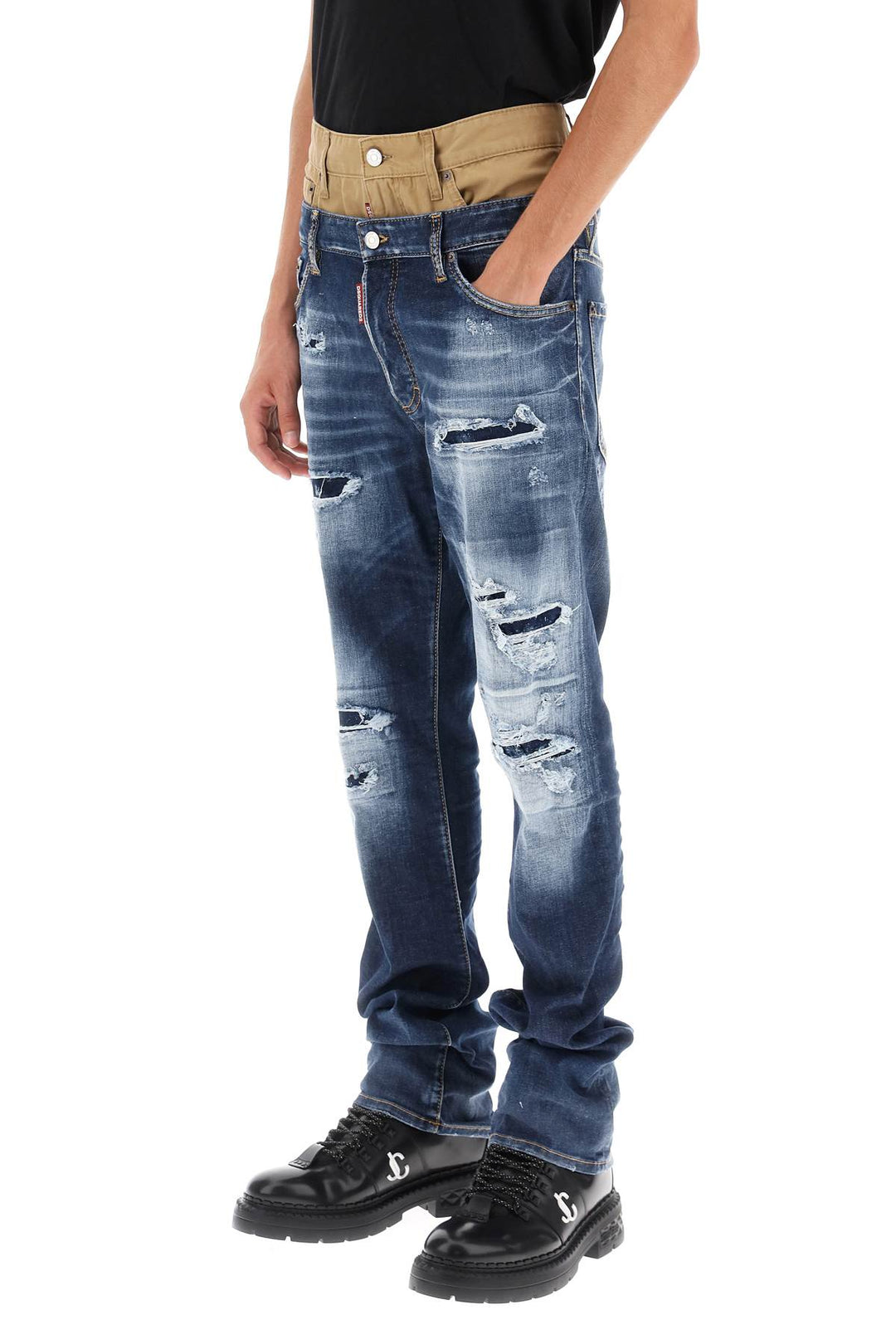 Medium Ripped Wash Skinny Twin Pack Jeans - Dsquared2 - Men