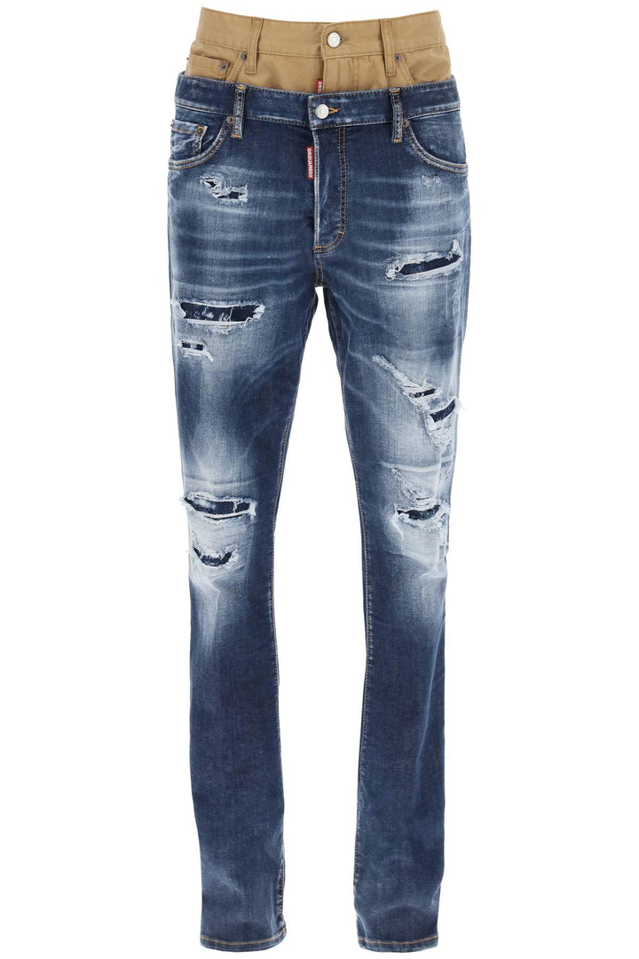 Medium Ripped Wash Skinny Twin Pack Jeans - Dsquared2 - Men