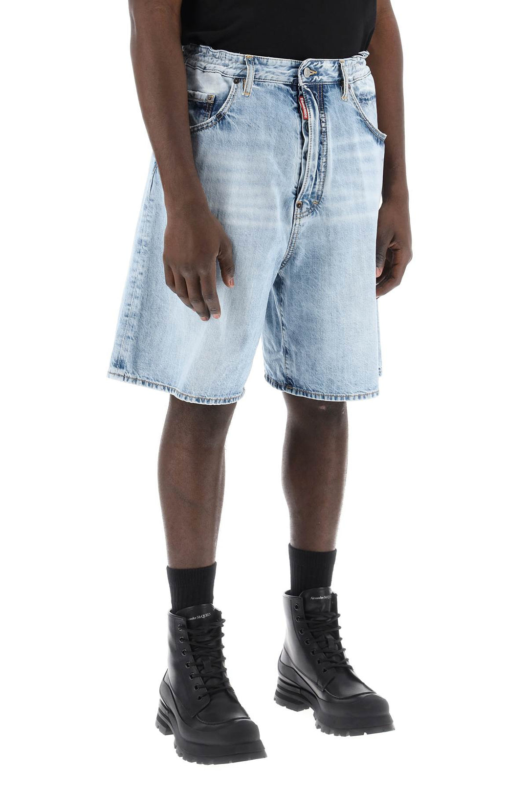 Bermuda Surfer In Denim Palm Beach Wash - Dsquared2 - Men