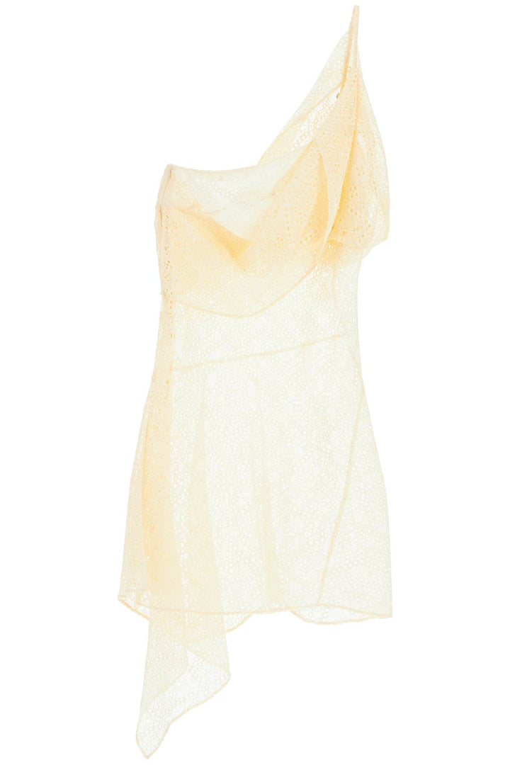 Draped Lace Slip Minidress - Dsquared2 - Women