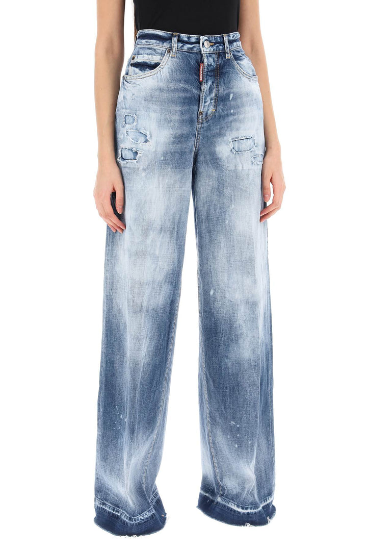 Traveller Jeans In Light Everglades Wash - Dsquared2 - Women