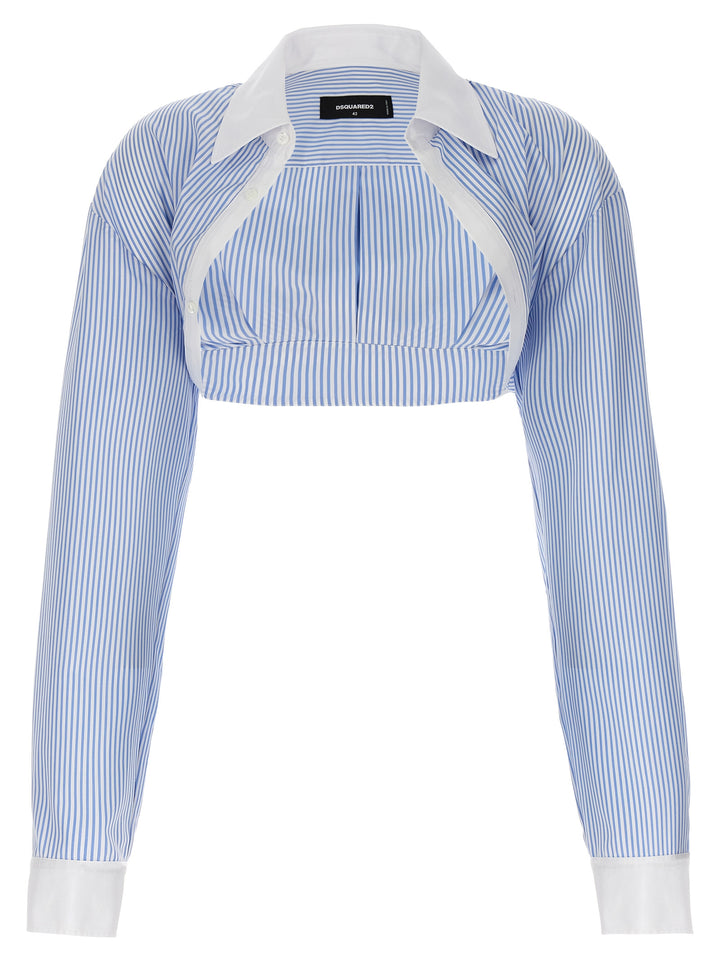 Shrug Shirt, Blouse Light Blue