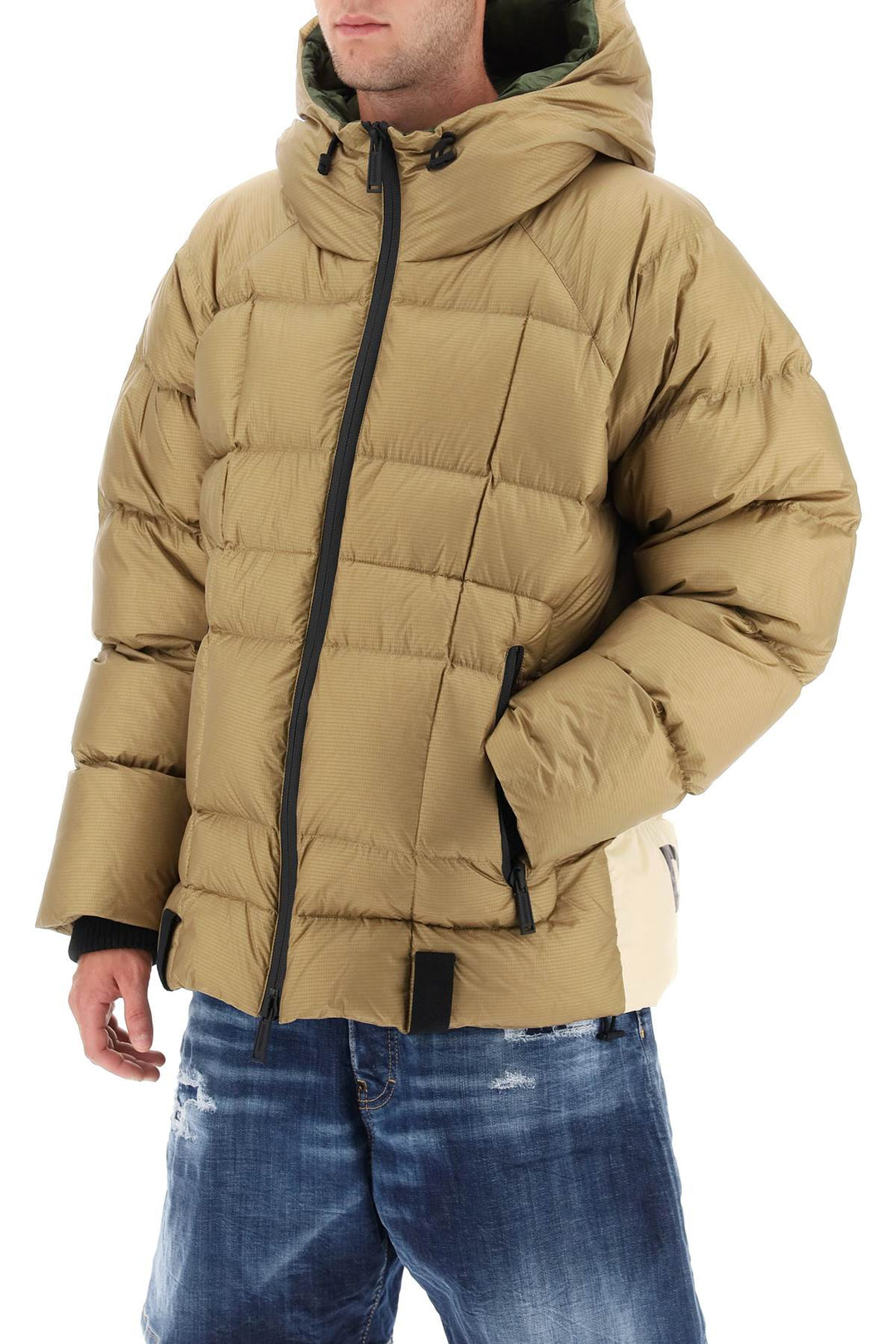 Logo Print Hooded Down Jacket - Dsquared2 - Men