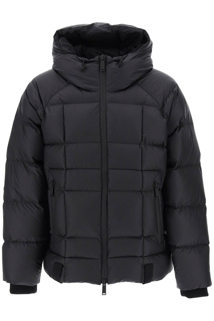 Logo Print Hooded Down Jacket - Dsquared2 - Men