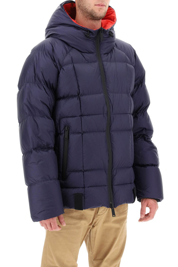 Logo Print Hooded Down Jacket - Dsquared2 - Men