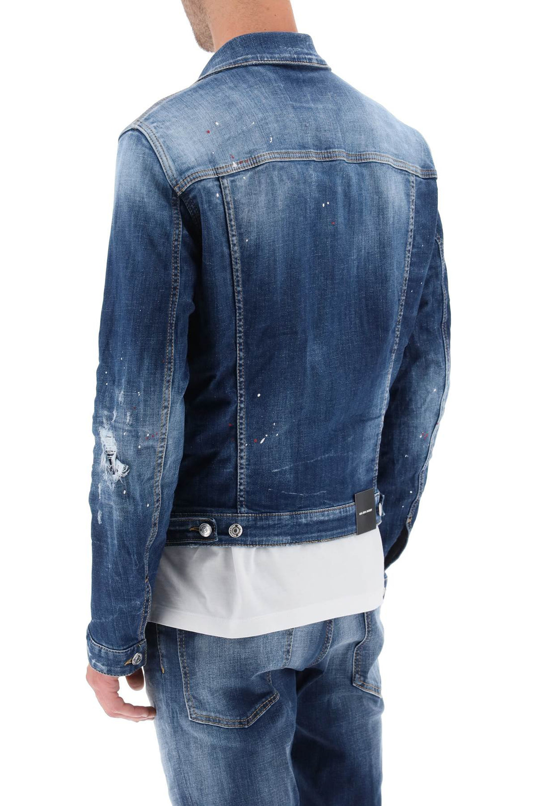 Distressed Denim Dan Jacket - Dsquared2 - Men