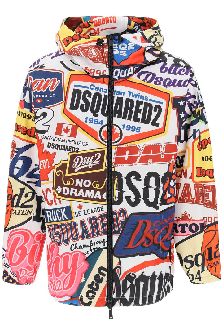 Logomania Windbreaker Jacket - Dsquared2 - Men